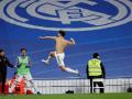 Marco Asensio celebra su gol el domingo en el Bernabéu