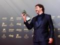 Actor Javier Bardem in the press room during the 36th annual Goya Film Awards in Valencia on Saturday 12 February, 2022.
pictured: mejor actor principal "el buen patron"