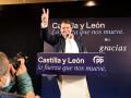 El presidente de la Junta de Castilla y León, Alfonso Fernández Mañueco, comparece tras su victoria electoral