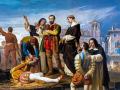 Los comuneros Padilla, Bravo y Maldonado en el patíbulo, de Antonio Gisbert Pérez. 1860