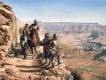 La conquista del Colorado, óleo de Augusto Ferrer-Dalmau que retrata la expedición de Francisco Vázquez de Coronado.