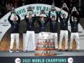 El equipo ruso de tenis celebra el triunfo en la Copa Davis 2021