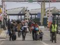 Un grupo de refugiados llega desde Ucrania a Polonia
