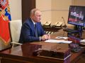 El presidente de Rusia, Vladimir Putin, ayer, en Moscú