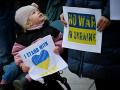 Manifestaciones de apoyo a Ucrania en Pristina