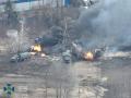 Vehículos de las tropas rusas derrotadas en Kiev gracias a un mensaje ciudadano