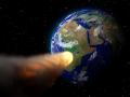 Recreación de un asteroide acercándose a la Tierra