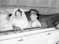 FILE--Jordan's King Hussein and his English bride, Muna el Hussein, formerly Toni Averil Gardiner drive from the Zahran Palace in Amman, Jordan, after their private Muslim marriage, May 25, 1961. Hussein, who became a key force for stability in the turbulent Middle East in more than four decades as ruler of his strategically placed nation, died Sunday Feb. 7, 1999. The king was 63. The announcement was made by Information Minister Nasser Judeh. The cause of death was heart failure, said senior palace officials who were with the king when he died. Members of the royal family, including Queen Noor, his wife, were with him. (AP Photo/File)