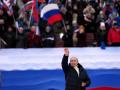 Vladimir Putin, en el acto realizado por el octavo aniversario de la anexión de Crimea