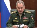 El ministro de Defensa ruso, Sergéi Shoigu, interviene durante una reciente reunión de carácter militar