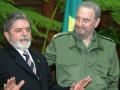 Fidel Castro y Lula da Silva durante su encuentro en 2003