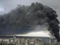 Refinería de Odesa Ucrania en llamas