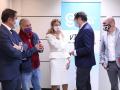 Los líderes sindicales y empresariales, en una reunión anterior con la ministra Yolanda Díaz.