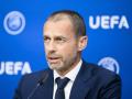 El presidente de la UEFA, Aleksander Ceferin, en rueda de prensa tras el Comité Ejecutivo