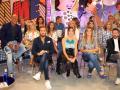 Raúl Prieto y David Valldeperas con Belén Esteban , Jesús Manuel Ruiz , Gema López , Chelo García Cortés , Gustavo González , Lidia Lozano , Kiko Matamoros , Kiko Hernández , Carlota Corredera , Mila Ximénez , Paz Padilla , Terelu Campos , Raquel Bollo y María Patiño durante la presentación de la colección de retratros de Javier Mariscal para el programa ‘Sálvame’  en Madrid.
03/10/2016
