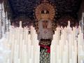 La Virgen de la Caridad en la Semana Santa de Sevilla la última vez que procesionó, en 2019