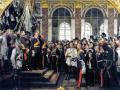 El Imperio alemán, y Guillermo I como su káiser, es proclamado en el palacio de Versalles