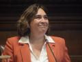 La alcaldesa de Barcelona, Ada Colau, en un pleno del Ayuntamiento