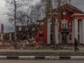 Edificios destruidos tras los bombardeos rusos en el este de Ucrania