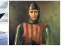 A la izquierda, simulaciones de la fragata; a la derecha, el almirante Roger de Lauria