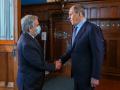 El ministro de Relaciones Exteriores de Rusia, Sergei Lavrov, recibe al secretario general de la ONU, Antonio Guterres, en Moscú