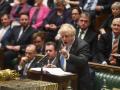 El primer ministro, Boris Johnson, en la Cámara de los Comunes