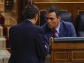 Pedro Sánchez y Félix Bolaños el jueves en el Congreso