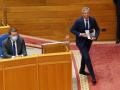 Alfonso Rueda y Alberto Núñez Feijóo en el parlamento de Galicia