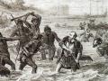 Muerte de Magallanes en la batalla de Mactán (grabado del siglo XIX)