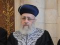 rabino jefe Yitzhak Yosef, la máxima autoridad de la comunidad judía sefardita en Israel