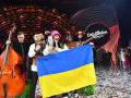 La Orquesta Kalush de Ucrania celebra su victoria en el Festival de la Canción de Eurovisión en Turín