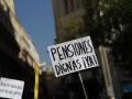 Protest over pension amount in Madrid