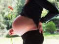 Mujer embarazada en la semana 40 de gestación