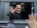 Johnny Depp, a la salida del juicio en Fairfax