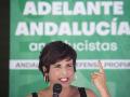 a candidata de Adelante Andalucía a la Junta de Andalucía, Teresa Rodríguez, participa en un acto en Málaga