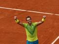 Rafa Nadal celebra su victoria en Roland Garros este domingo.