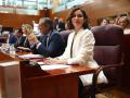 La presidenta de la Comunidad de Madrid, Isabel Díaz Ayuso, el pasado jueves en la Asamblea