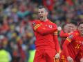 Gareth Bale celebra el pase de Gales al Mundial