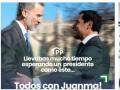 A la izquierda, la foto de la polémica, que será impugnada por el socialista Juan Espadas (a la derecha) ante la Junta Electoral