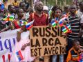 Una manifestación prorrusa en Bangui, República Centroafricana, en marzo pasado