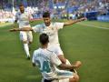 Dani Ceballos y Marco Asensio celebran un gol con el Real Madrid