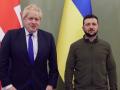 Boris Johnson junto a Volodimir Zelenski, en su última visita a Kiev