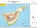 Mapa sísmico de Tenerife correspondiente al 17 de junio de 2022
