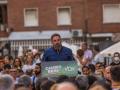 Santiago Abascal, durante el acto de cierre de campaña electoral andaluza el pasado viernes en Sevilla