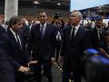Pedro Sánchez y el secretario general de la OTAN, Jens Stoltenberg, a su llegada a IFEMA