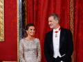 Felipe VI y la Reina Letizia, en la última cena de gala ofrecida en el Palacio Real