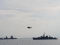 Aeronaves y barcos aliados durante el ejercicio Breeze en el Mar Negro (2019)