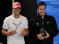 Rafa Nadal y Roger Federer, en una imagen de 2018