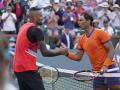 Rafa Nadal y Nick Kyrgios en su partido de Indian Wells 2022