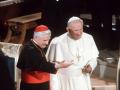 EL PAPA JUAN PABLO II JUNTO AL CARDENAL JOSEPH RATZINGER ( PAPA BENEDICTO XVI ) DURANTE UNA VISITA OFICIAL A ALEMANIA
ACTION PRESS / MITTELSTEINER / ©KORPA
14/11/1980
COLONIA *** Local Caption *** ACTION PRESS / MITTELSTEINER #05010004#
THE NEW POPE BENEDICT XVI
FILE PHOTO: JOSEPH CARDINAL RATZINGER TOGETHER WITH POPE GUISEPPE PAOLO II AT COLOGNE IN GERMANY ON NOV 14TH 1980.